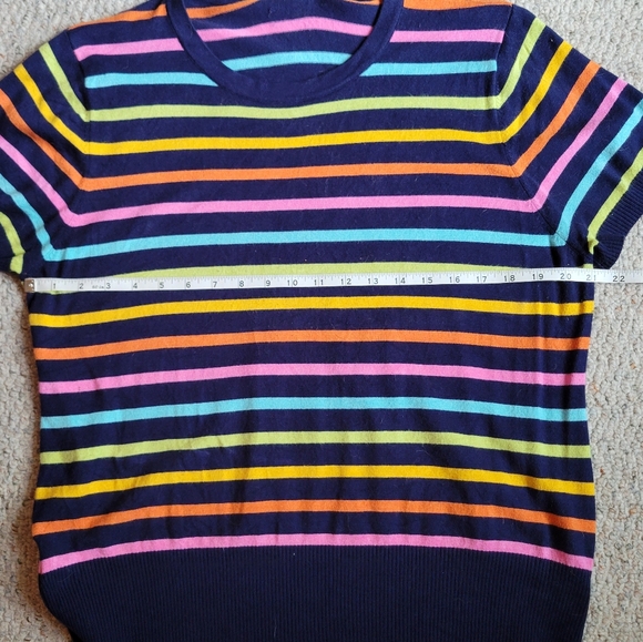 Modcloth Multi-Color Short Sleeve Top - Picture 5 of 6